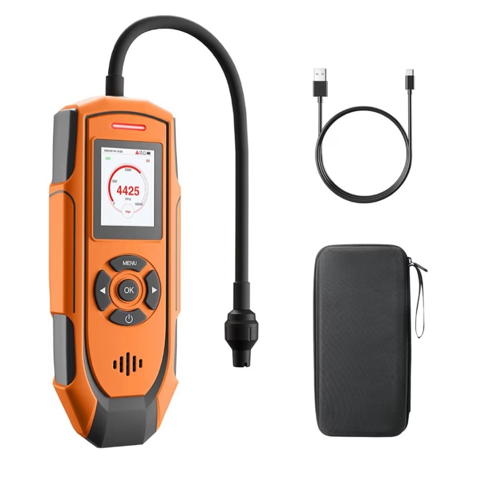 Toptes PT-990 Rechargeable Gas Leak Detector with 11 Inch Probe, Detection Range